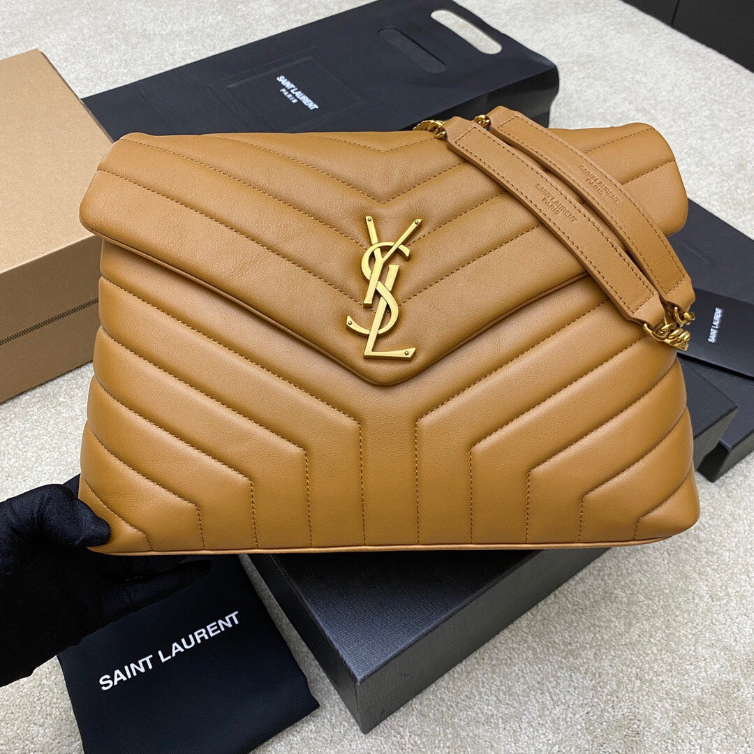 Ysl loulou medium gold hardware sale