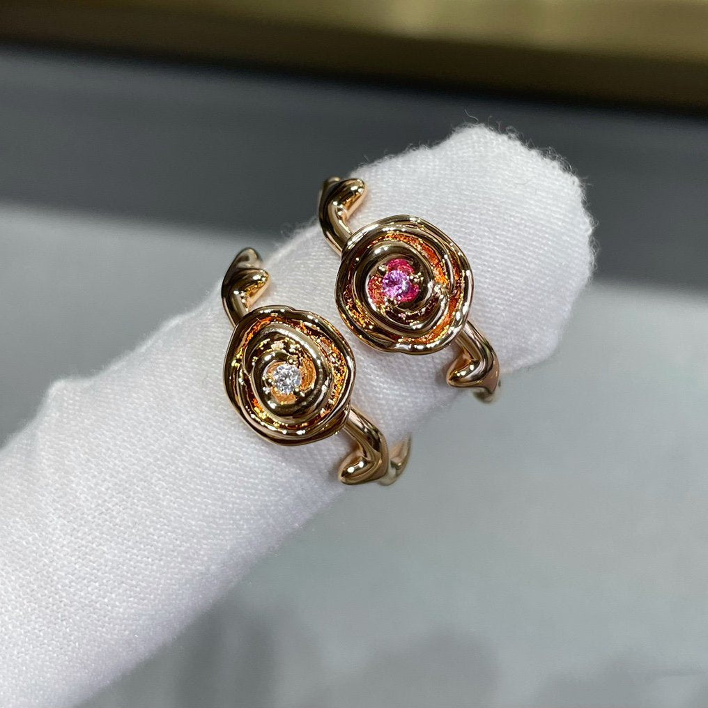 ROSE COUTRE PINK GOLD DIAMOND RING